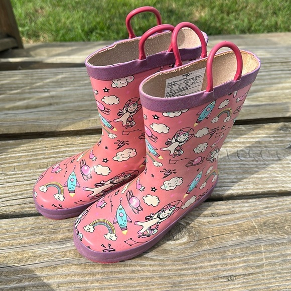 Western Chief Other - Girls Pink Unicorn Rainbow Rain boots